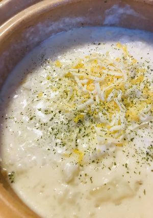 クリームシチューの素●シチュー雑炊-レシピのメイン写真