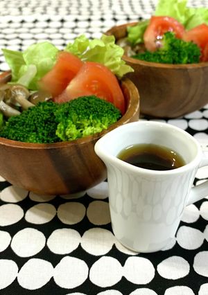簡単ドレッシング(麺つゆ+ごま油)-レシピのメイン写真