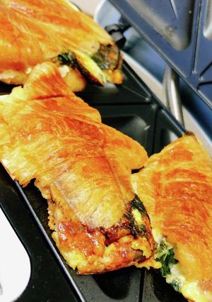 クロワッサンのホットサンド-レシピのメイン写真