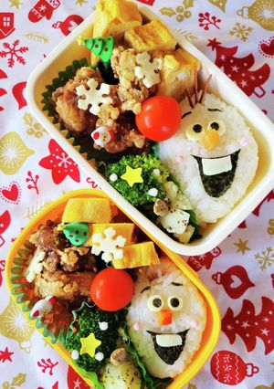 キャラ弁☆冬を楽しもう!!オラフ弁当☆-レシピのメイン写真