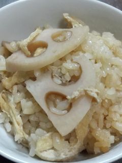 れんこんの炊き込みご飯-レシピのメイン写真