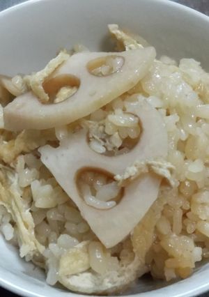 れんこんの炊き込みご飯-レシピのメイン写真