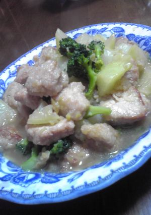 大根と豚肉の塩味で炒め煮♪-レシピのメイン写真