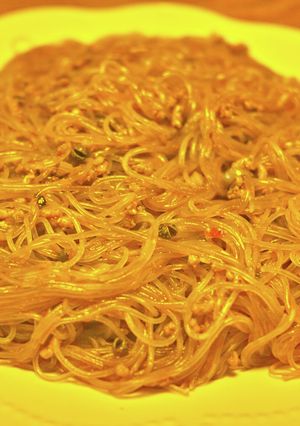 螞蟻上樹（春雨と挽肉の豆板醤炒め）-レシピのメイン写真