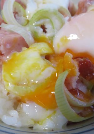 簡単　ネギトロ卵豆板醤丼-レシピのメイン写真