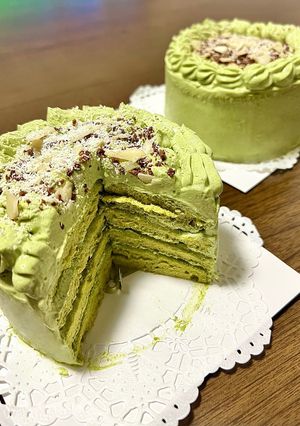食べきりサイズの抹茶ケーキ(4号)-レシピのメイン写真