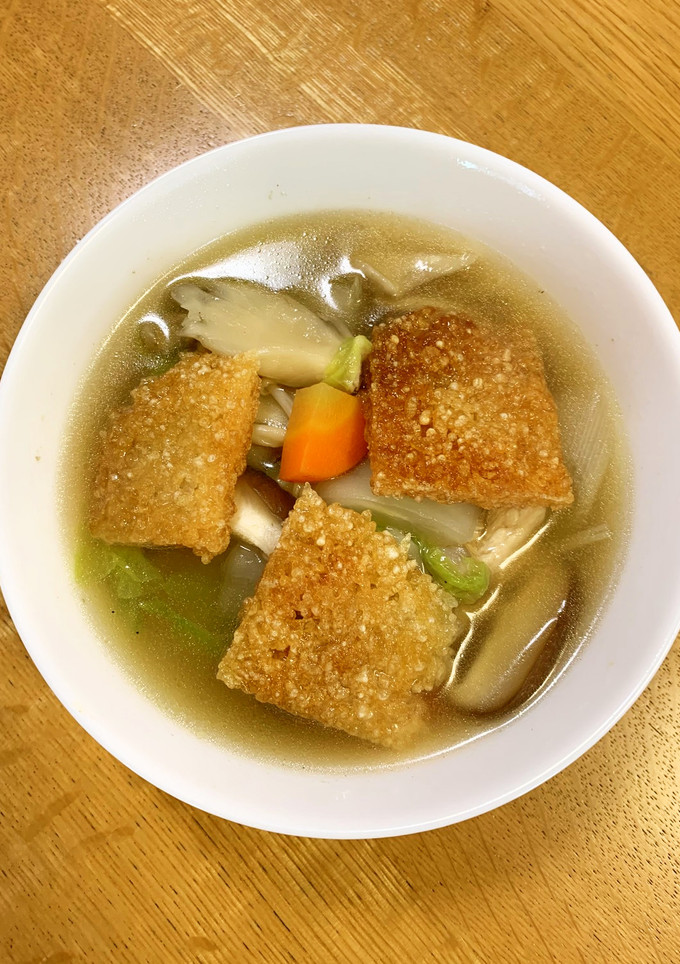 白菜ときのこの旨塩おこげスープ-レシピのメイン写真