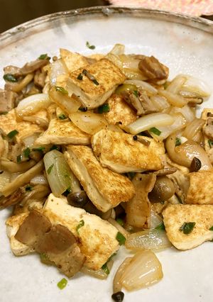 豆腐とベーコンのポン酢炒め-レシピのメイン写真