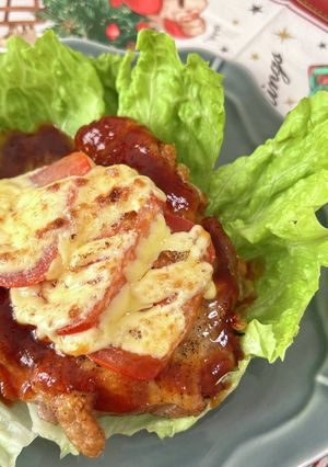トマトとチキンのジューシーマヨネーズ焼き-レシピのメイン写真
