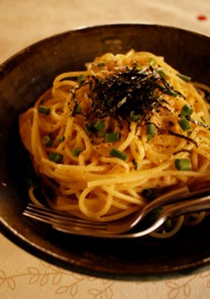 ワンボウルで簡単梅パスタ-レシピのメイン写真