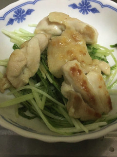 水菜と鶏もも肉の簡単塩焼き-レシピのメイン写真