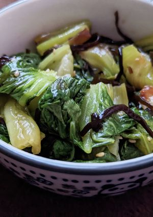 チンゲン菜の塩昆布和え-レシピのメイン写真