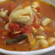 たらと大豆水煮のトマトスープ