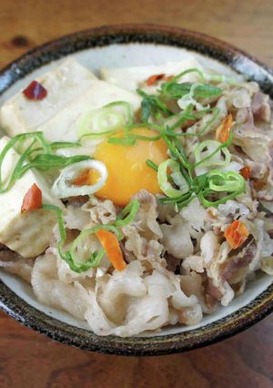 肉豆腐丼-レシピのメイン写真