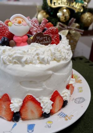 ベリベリクリスマスケーキ-レシピのメイン写真