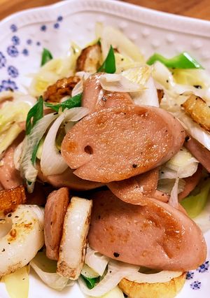 お手軽つまみ 魚肉ソーセージごま油風味-レシピのメイン写真