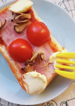 プチトマトクリームチーズ！ハーフトースト-レシピのメイン写真