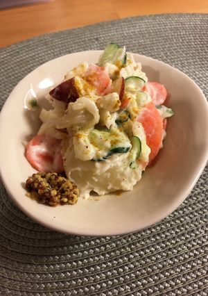 ポテサラ　りんごandカレー粉-レシピのメイン写真