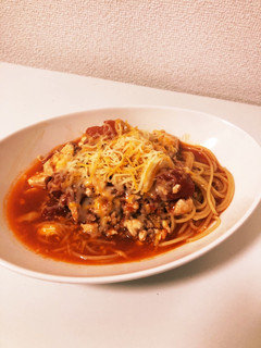 フライパン1つ!煮込みトマトパスタ-レシピのメイン写真