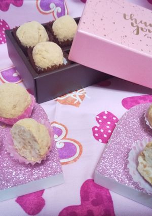 蒸し大豆ときな粉のホワイトチョコトリュフ-レシピのメイン写真