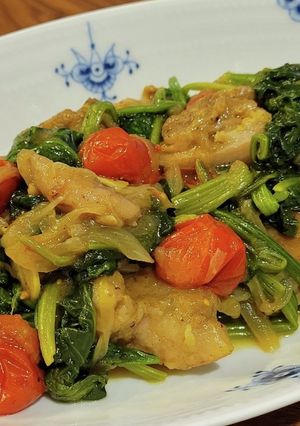 鶏ももとほうれん草のカレー煮-レシピのメイン写真