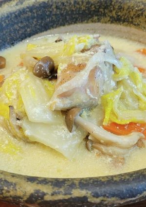 白菜と鶏肉のクリーム煮-レシピのメイン写真