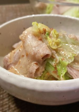 豚バラもやしと白菜のレンジ蒸し-レシピのメイン写真
