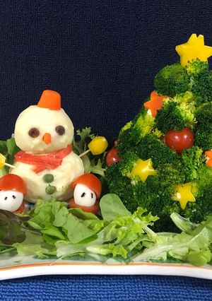 いいとこどりXmasプレート-レシピのメイン写真