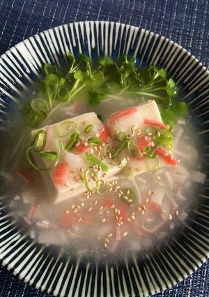 とろ〜りカニカマ湯豆腐-レシピのメイン写真