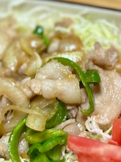 新玉ネギと薄切り豚肉で簡単生姜焼き-レシピのメイン写真