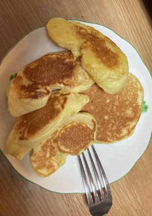 ホットケーキりんご-レシピのメイン写真