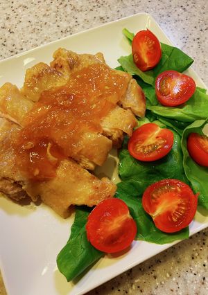 和風チキンとろみオレンジソースがけ-レシピのメイン写真