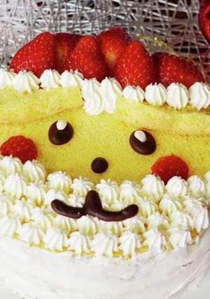 ポケモン ピカチュウ サンタケーキ-レシピのメイン写真