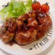 肉巻きアボカドリング♡赤ワインソース
