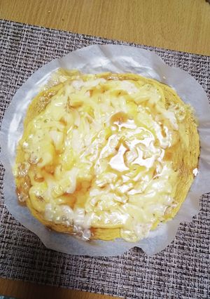 大豆粉のレンチンピザ生地-レシピのメイン写真