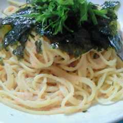 รูปของ 簡単☆お皿の上で混ぜるだけ☆たらこパスタ