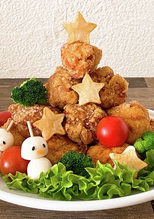 子ども喜ぶ!からあげツリー-レシピのメイン写真