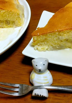 たっぷりバナナケーキ～砂糖卵バター少なめ-レシピのメイン写真