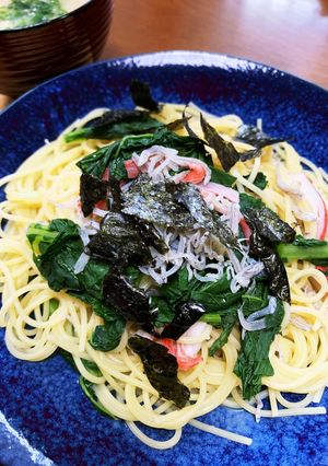 大根葉としらすの和風パスタ-レシピのメイン写真