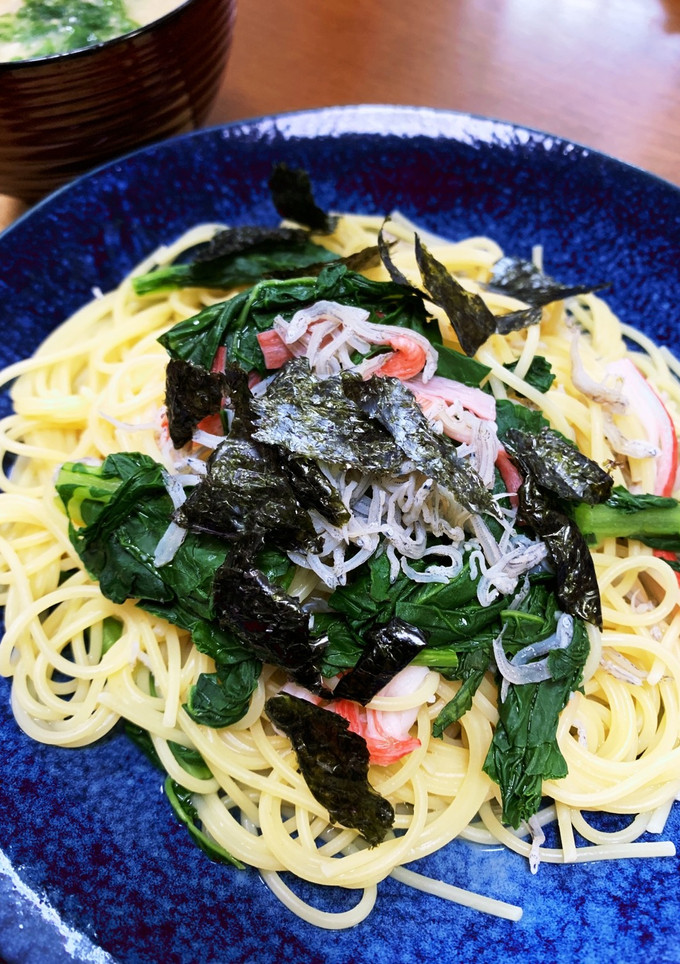 大根葉としらすの和風パスタ-レシピのメイン写真