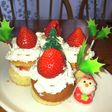 人数に応じて☆マフィンで簡単デコケーキ
