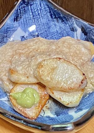 自然薯のバター焼き・とろろON-レシピのメイン写真