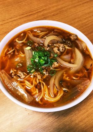 青唐辛子味噌で肉味噌坦々麺-レシピのメイン写真