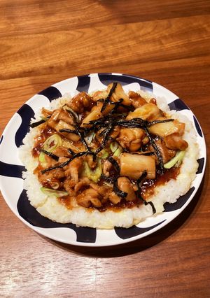 ごはんピザ やきとり味-レシピのメイン写真