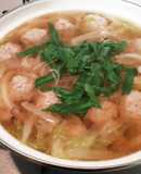蓮根入り肉だんごの白菜鍋☆レシピ投稿祭