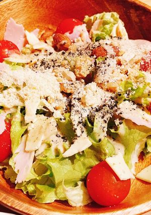 自宅で簡単カフェサラダ-レシピのメイン写真