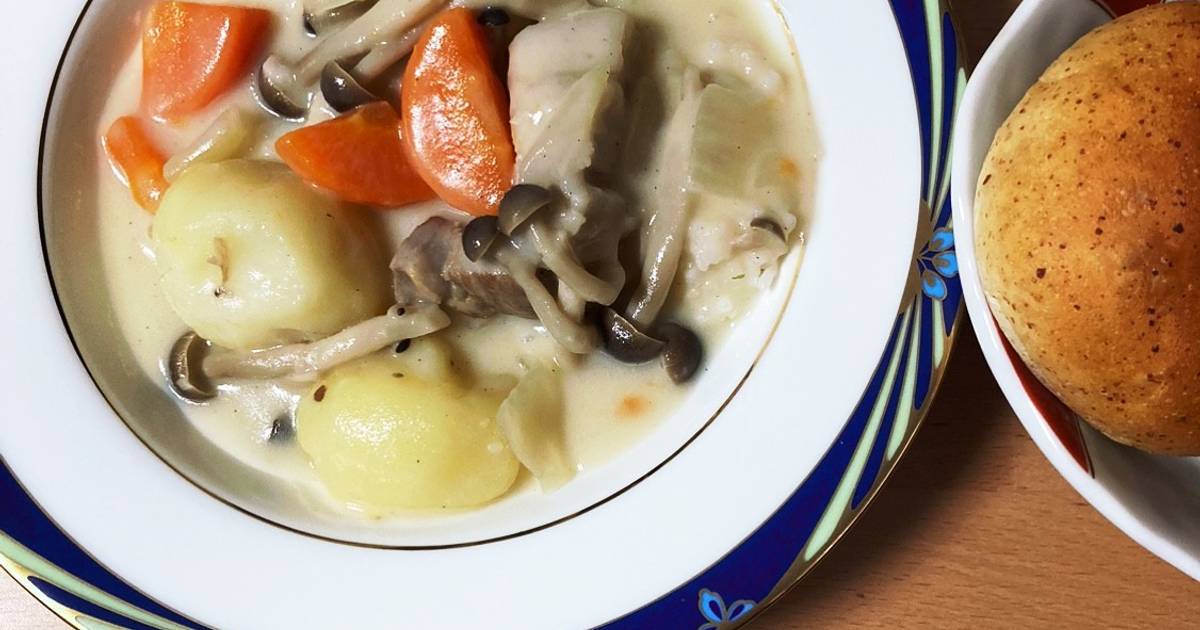 ハウンドカム 鶏肉と砂肝たっぷりのクリームシチュー豚バラ肉と