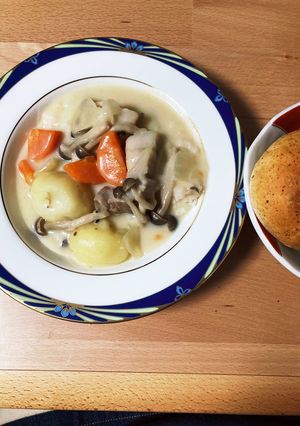 豚バラ塊肉のクリームシチュー-レシピのメイン写真