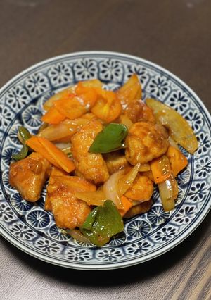 鶏胸肉と野菜のヤンニョムチキン風♪-レシピのメイン写真