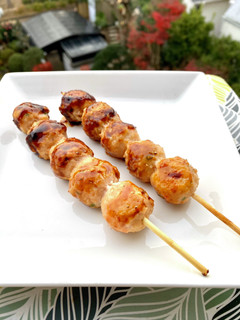 鍋用鶏肉団子で、つくね串焼き-レシピのメイン写真